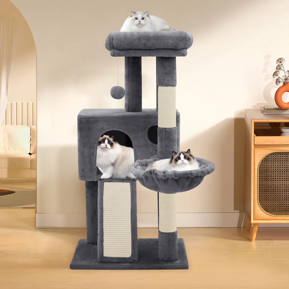 36-in Multi-Level Plush Cat Tree G23798