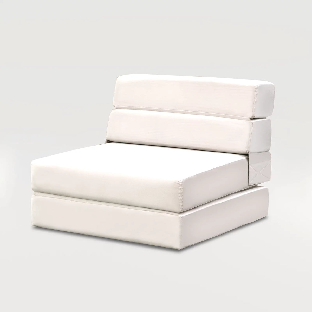 Convertible Single Sofa Bed Folding Futon Sleeper Beige P139