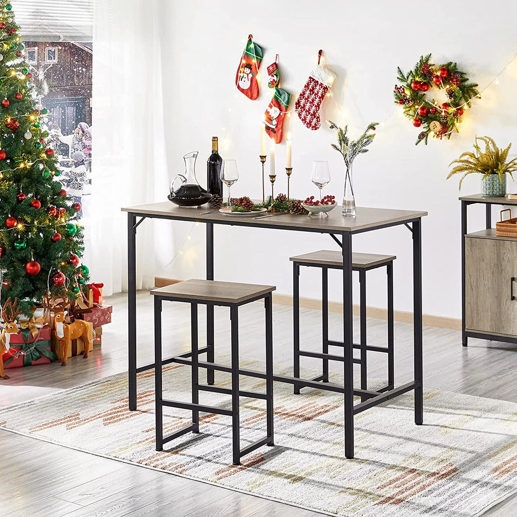 47.5” Counter Height Bar Table Set with Stools Set of 2 R679687
