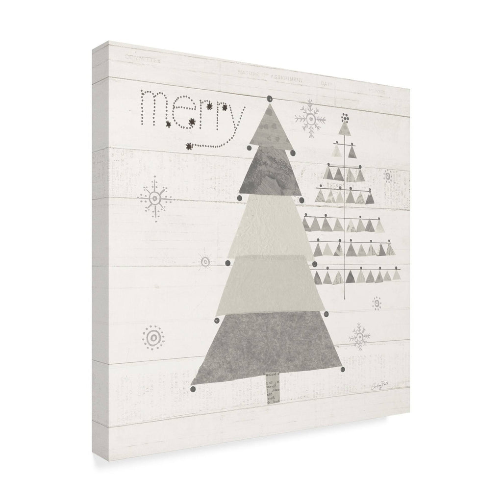 Christmas Patchwork Neutral Canvas Art Q1204