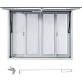 36 x 36 inch Aluminum Alloy Food Truck Service Window with 4 Horizontal Sliding Screen Windows S981