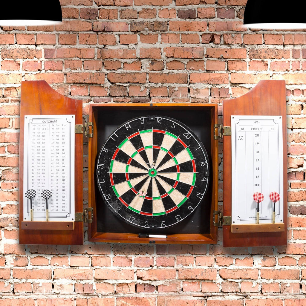 Beveled Wood Dart Cabinet F66848
