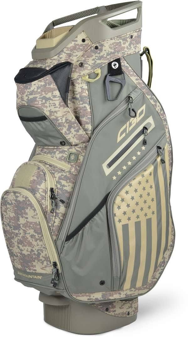 Black/Charcoal/White/Red Cart Bag F212