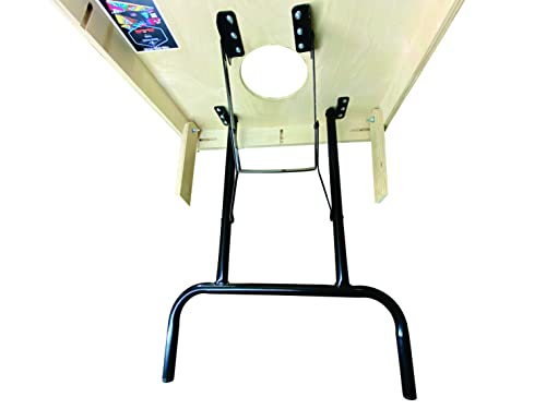 27 In Steel Powder Coated Gloss Black Folding Table Legs (4) Y949440