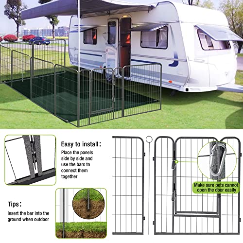 8 Panels 39 Inch Heavy Duty Dog Playpen D899