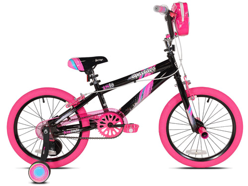 18 inch Black and Pink Bicycle R7873