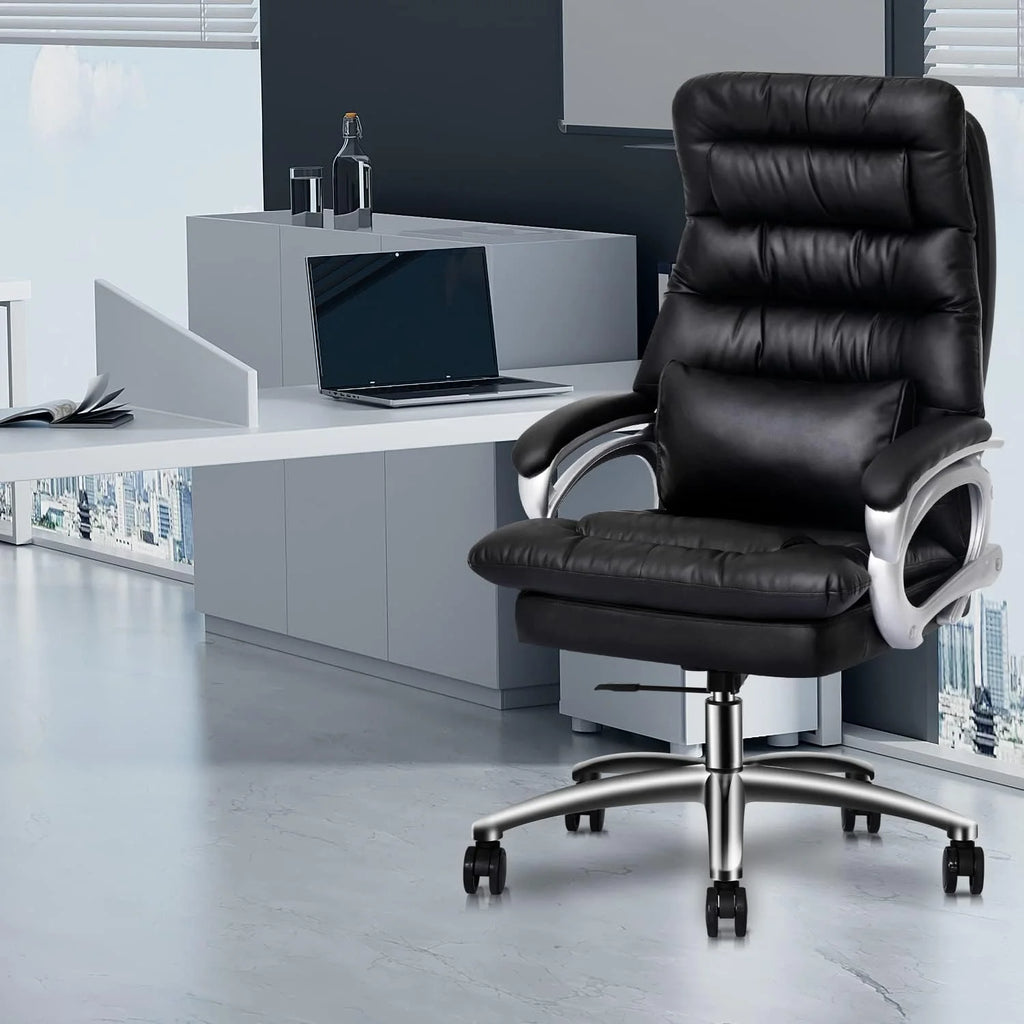 Big And Tall Black PU Leather Executive Office Chair K117096