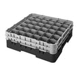 Black 36 Compartments Glass Rack W3274