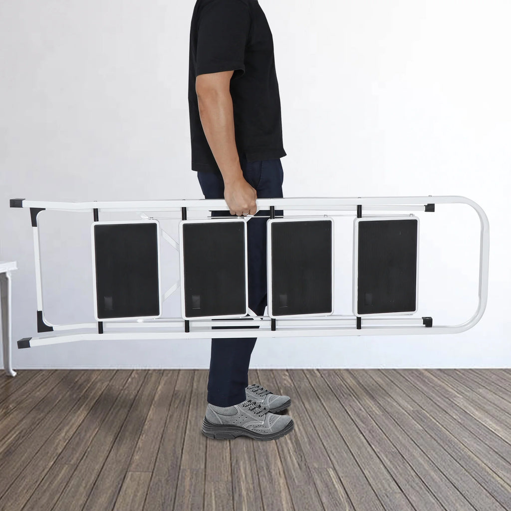 4 Step Ladder with Handgrip and Wide Platform Steps W35568