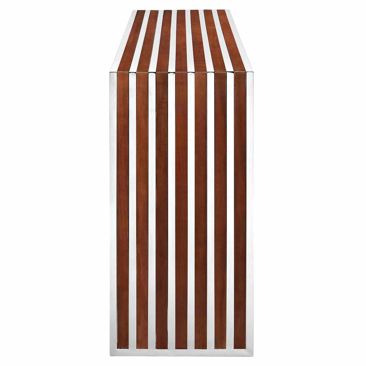 Walnut Wood Inlay Console Table or Bench Z32443