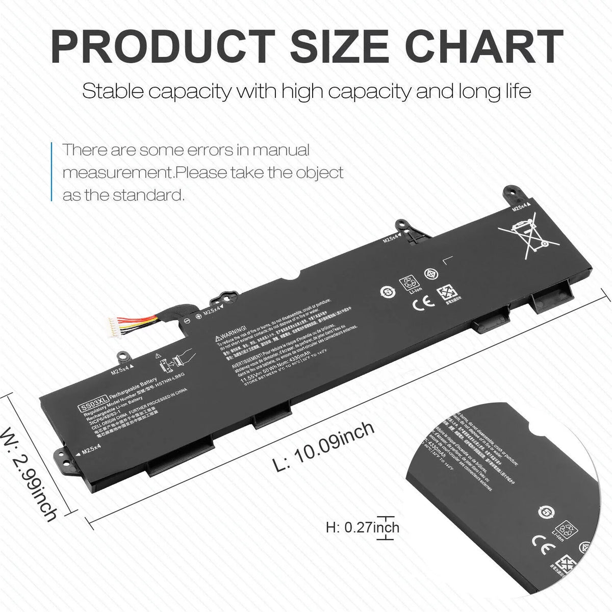 Battery for HP EliteBook 735 745 830 836 840 846 G5 ZBook 14U G6 S12153