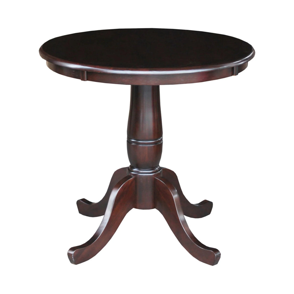 30" Round Wood Dining Table J463