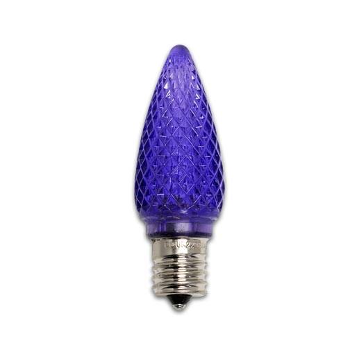 0.35 Watt LED C9 Christmas Light Replacement Bulbs Purple 50 Packs D45699