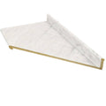 White Miter-Cut Laminate Kitchen Countertop R672