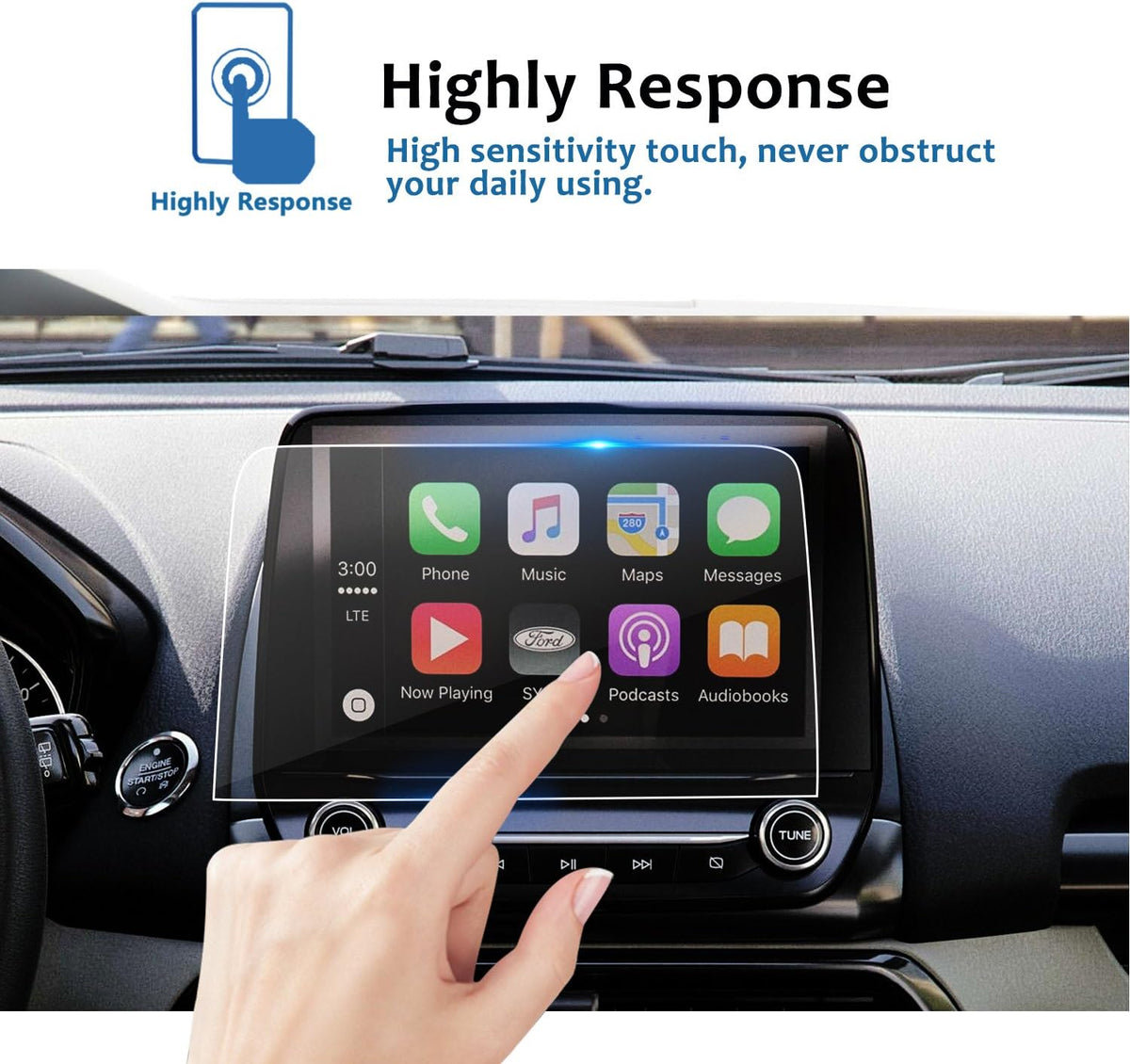 8 Inch Tempered Glass Car Navigation Screen Protector Q7906