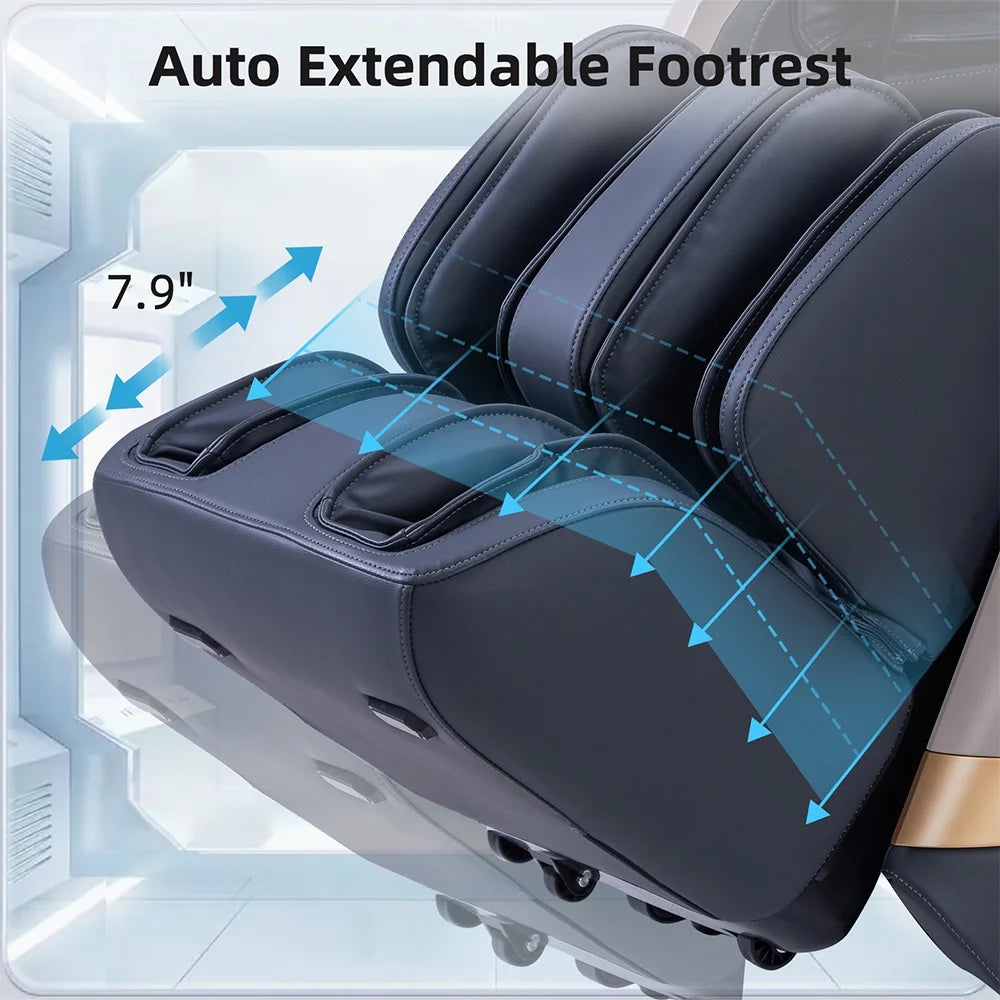 4D Massage Chair with Extendable Footrest C4419