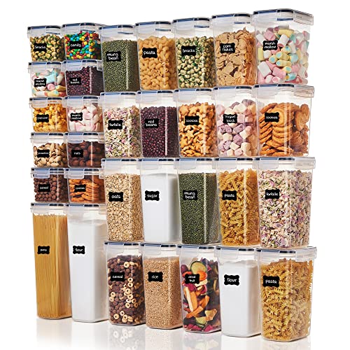 32pcs Airtight Food Storage Containers Set, BPA Free Plastic U7281