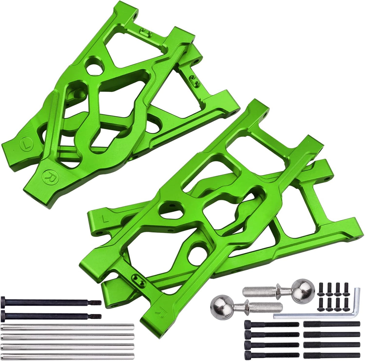 Aluminum Suspension Arms Set Front Lower & Rear Lower (Red) L979064