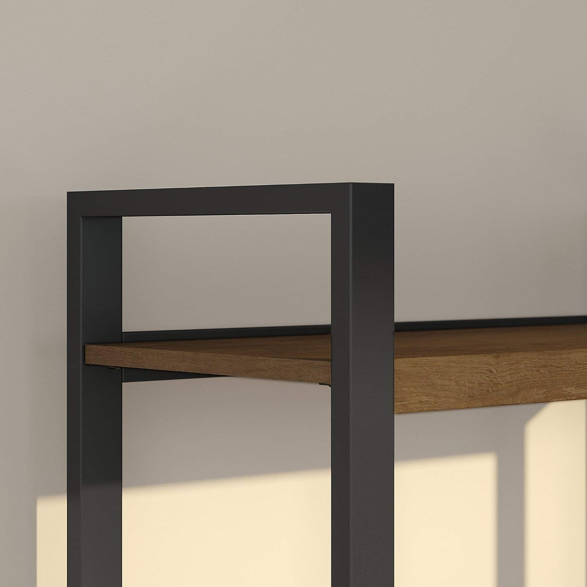 Rustic Brown 4 Shelf Etagere Bookcase Z102030