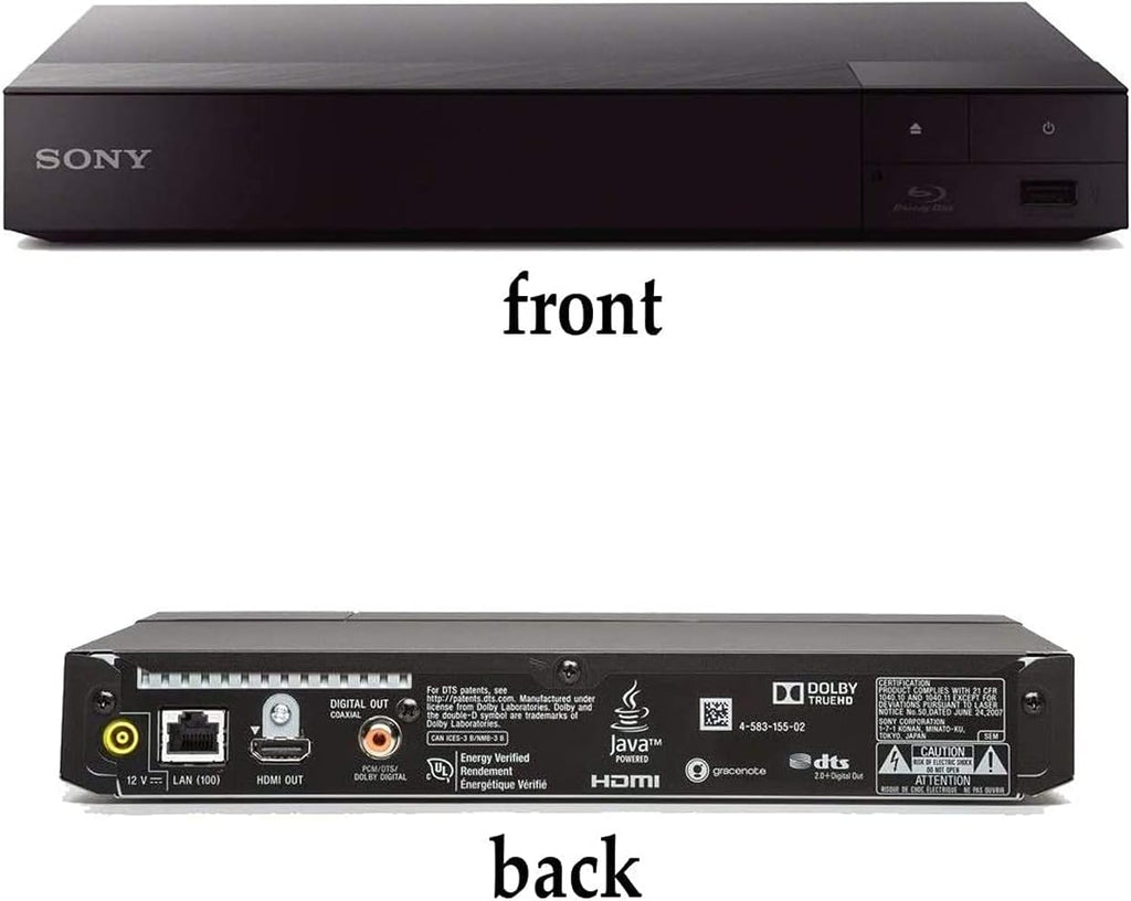 Blu-ray Disc Player with Built-in Wi-Fi and HDMI Cable with Ultra USB Flash Drive 64GB L759977