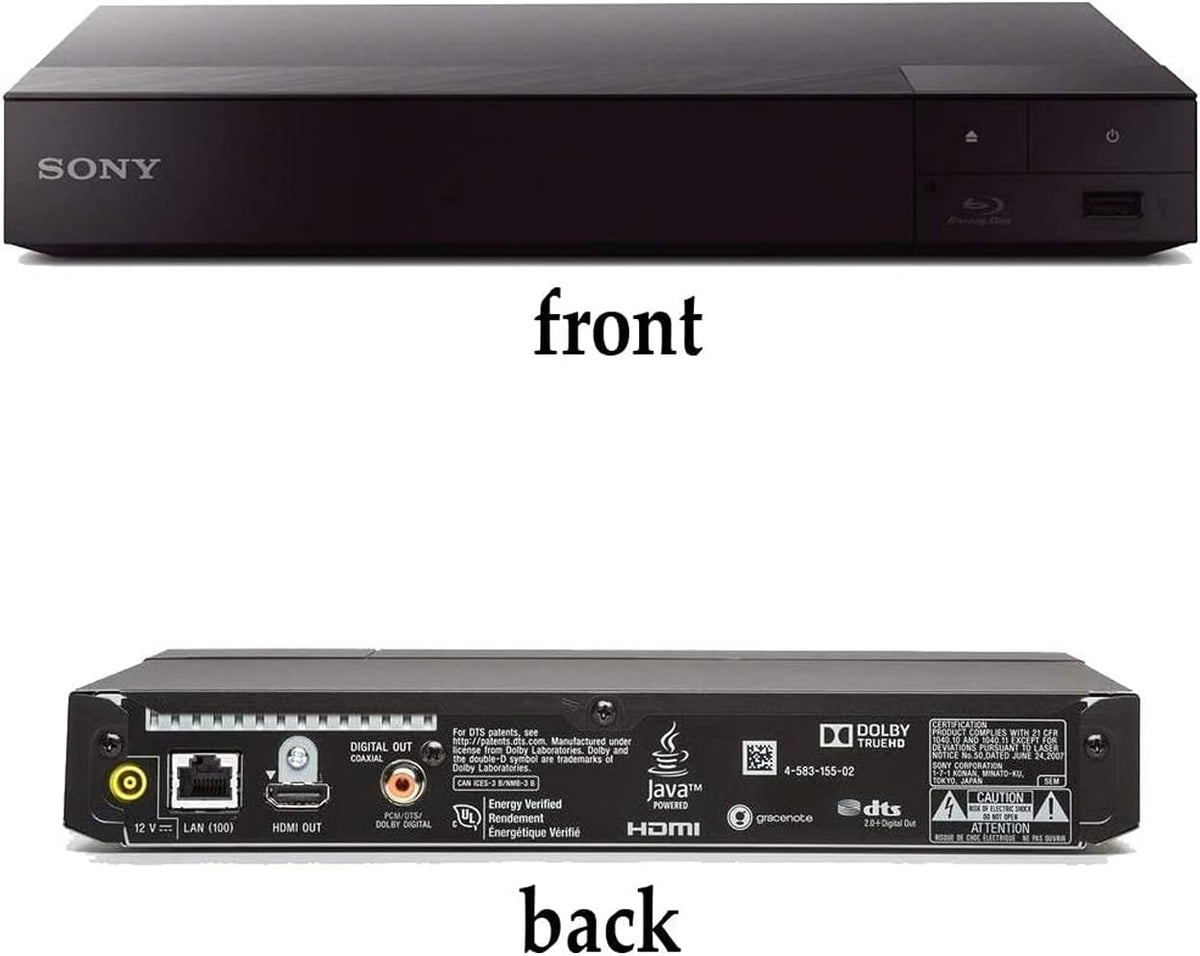 Blu-ray Disc Player with Built-in Wi-Fi and HDMI Cable with Ultra USB Flash Drive 64GB L759977