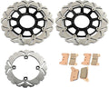 Front Rear Brake Discs Rotors + Brake Pads for CBR1000RR 2006 2007 T2469