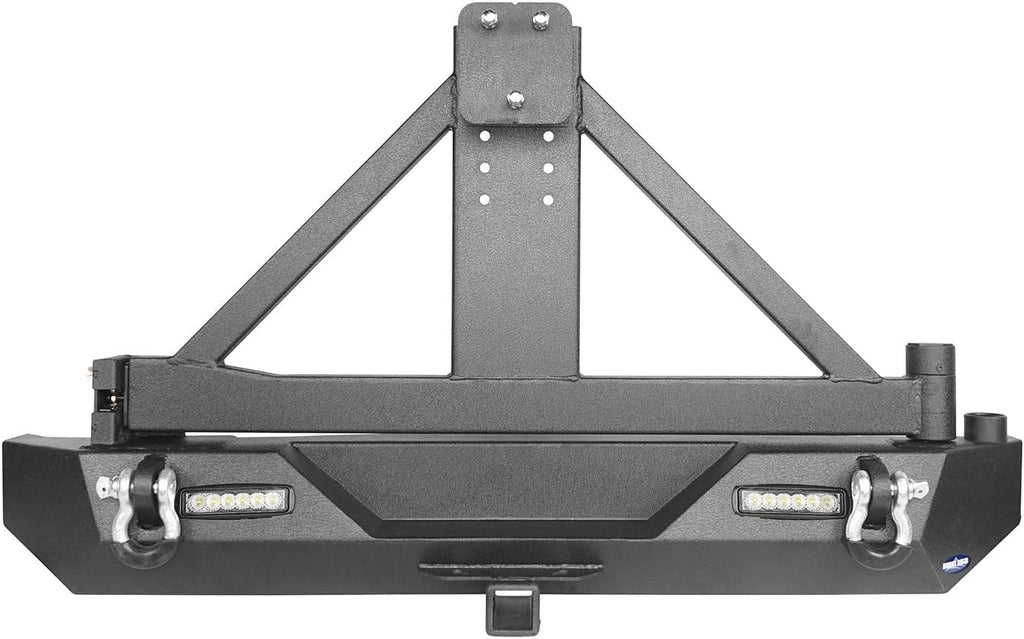 Steel Bumper with Tire Carrier and Receiver Hitch L1342