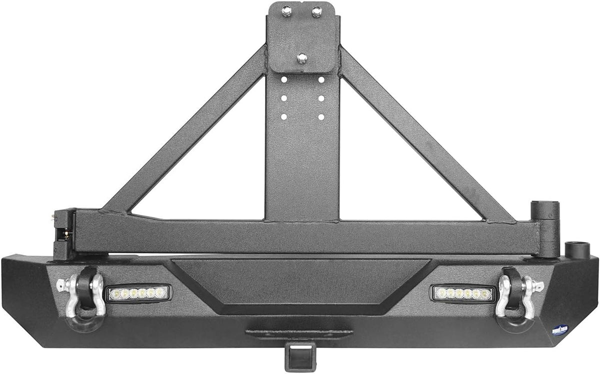 Steel Bumper with Tire Carrier and Receiver Hitch L1342