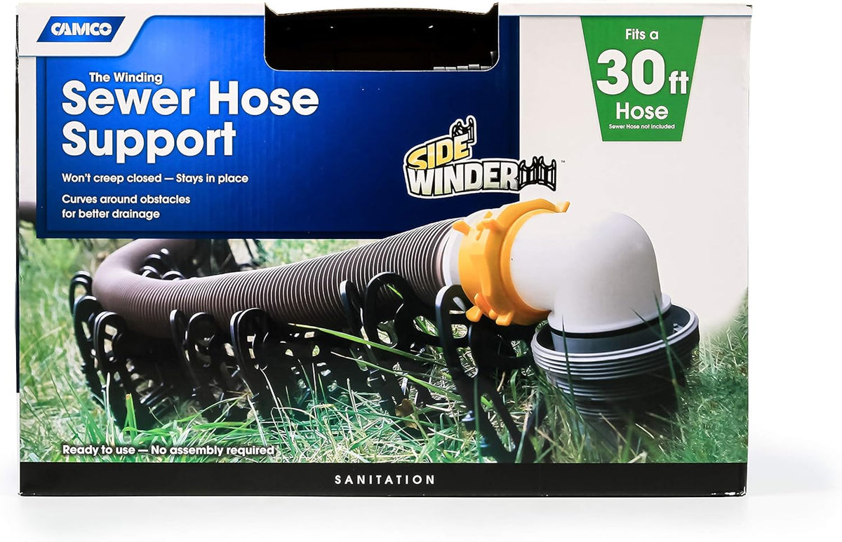 Black 30 ft Plastic Sewer Hose Support U25904