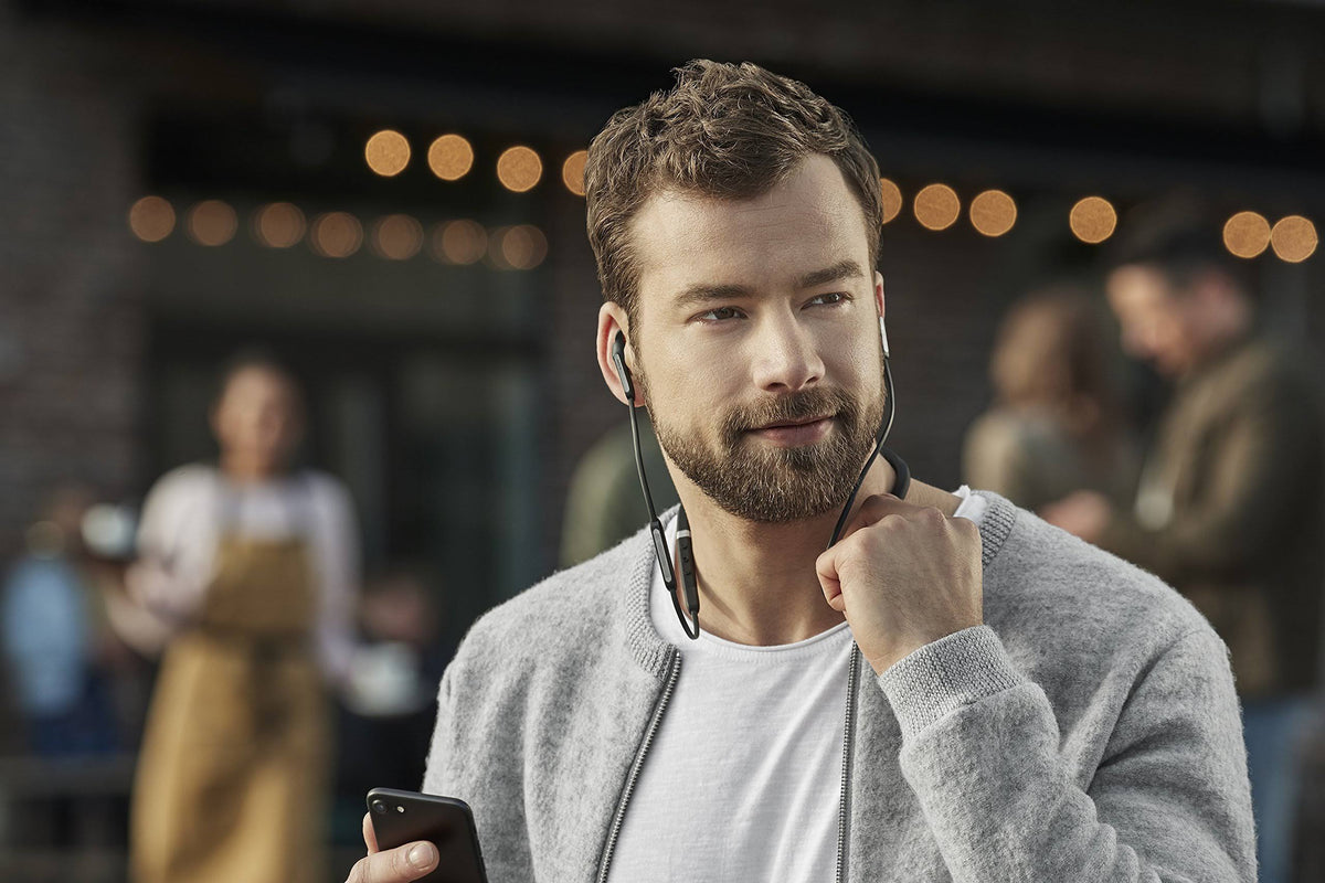 Titanium Black Bluetooth Wireless In-Ear Earphones with Mic M494