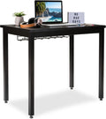 Small Computer Desk with Cable Management Tray, 36in Length W6058