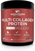 Multi Collagen Protein Powder Hydrolyzed Grass-Fed Bone Broth Peptides 58 Servings T11175