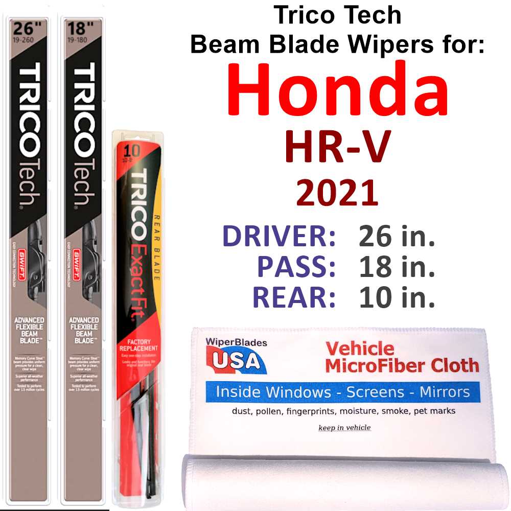 Beam Blade Wipers Set of 3 with Rear Wiper I9243