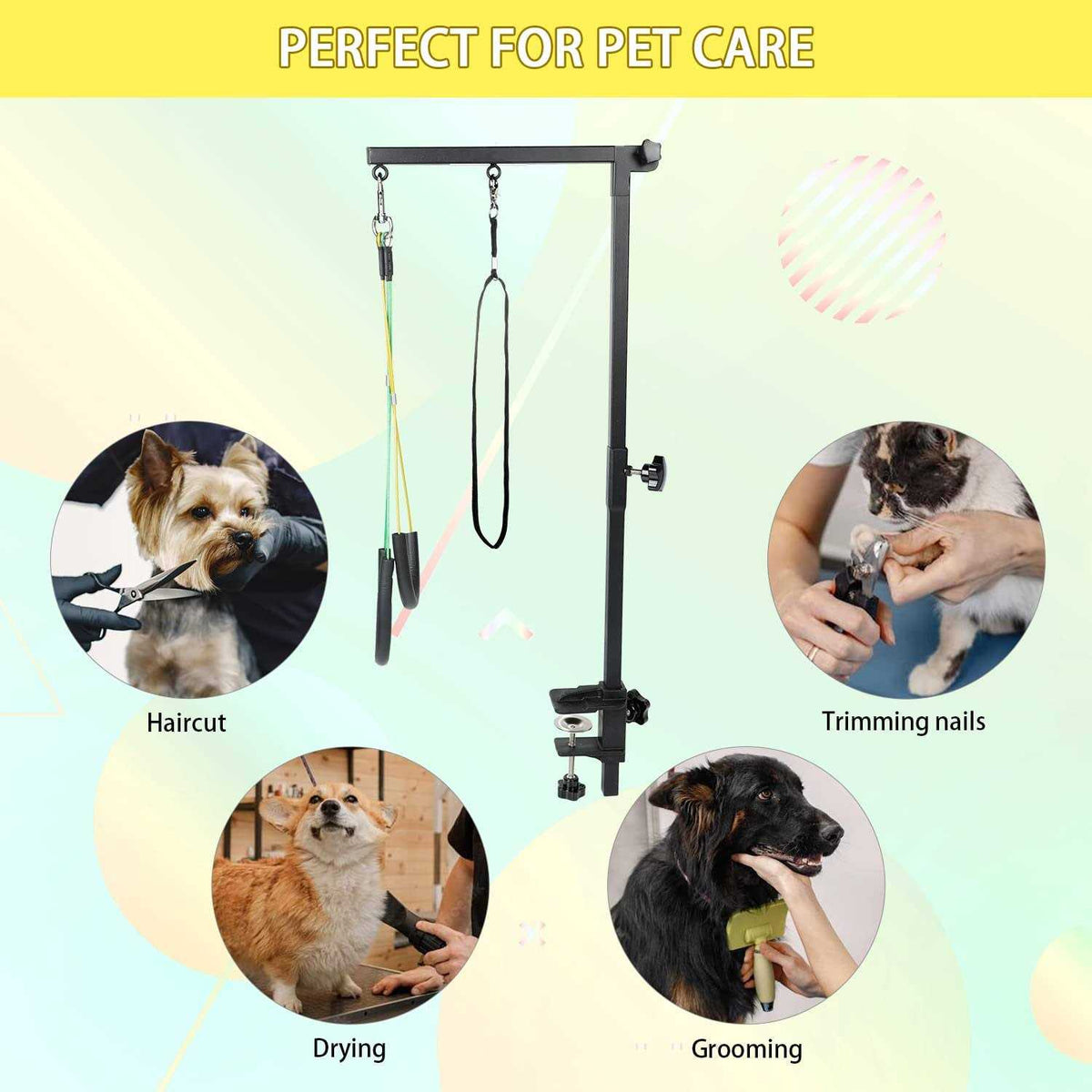 Adjustable Pet Grooming Table Arm with Clamp M40601