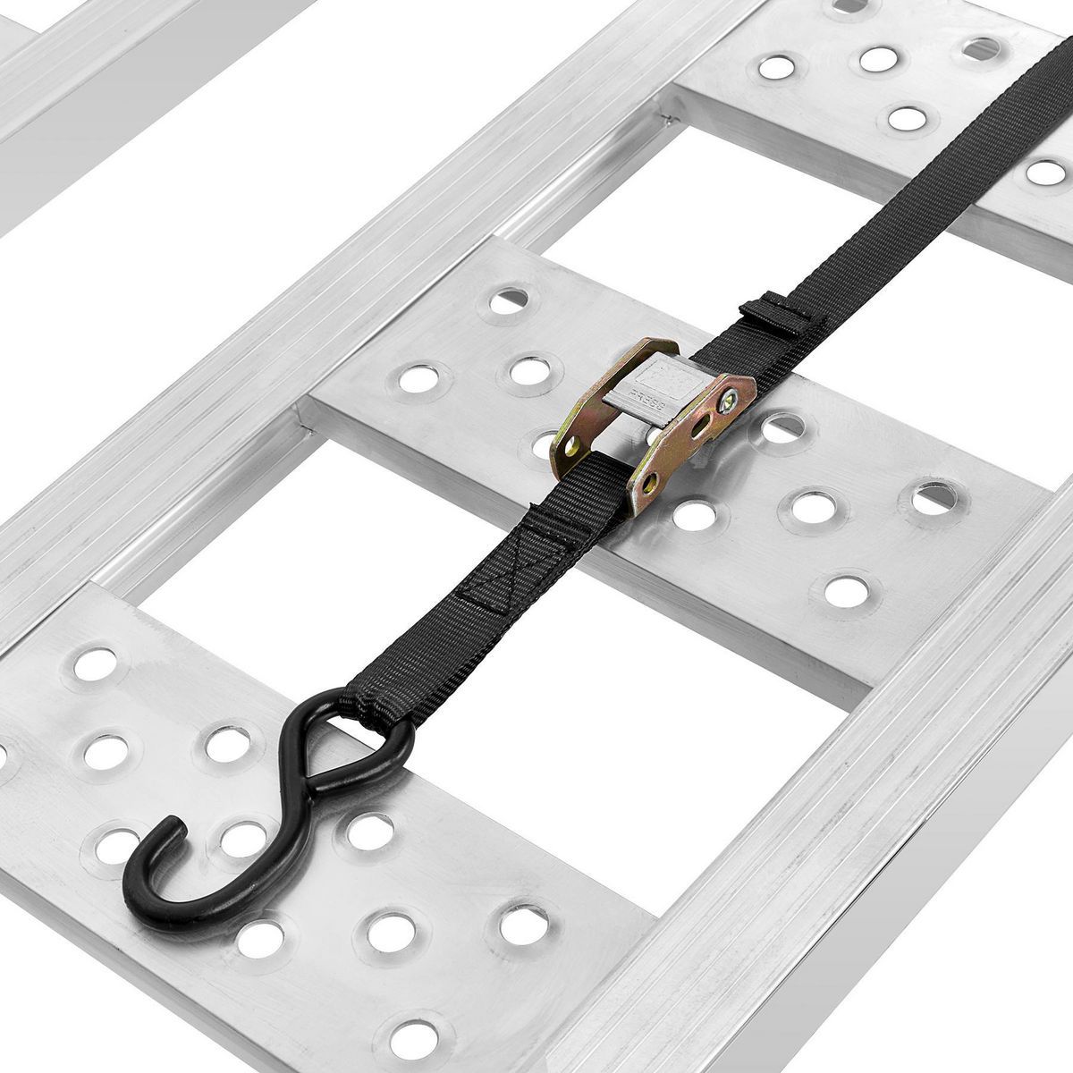1250 lb. Capacity 13 in. x 77 in. Straight Aluminum Loading Ramps, Set of 2 I6130