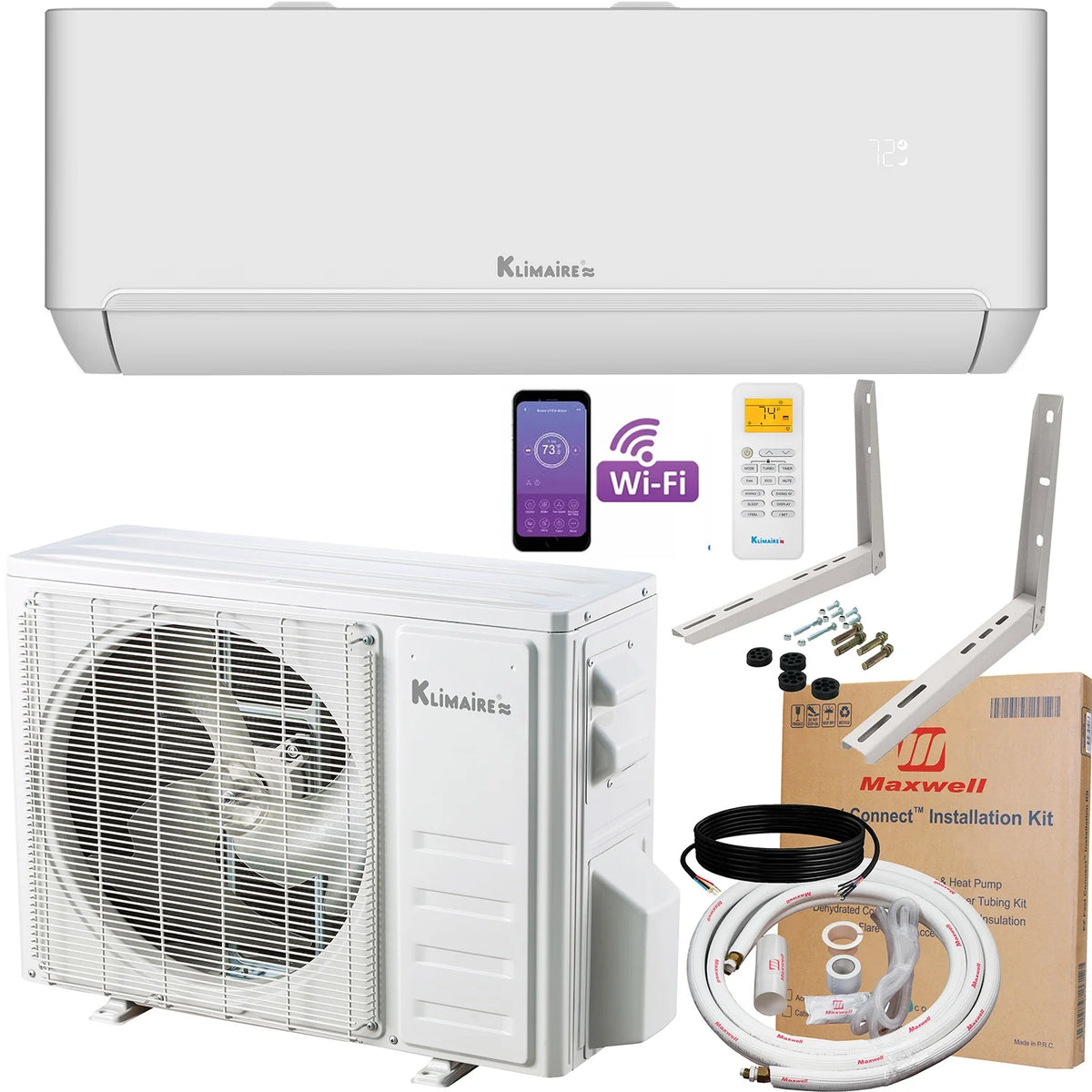 12,000 BTU 23 SEER2 Ductless Mini-Split Heat Pump Air Conditioner Q474831