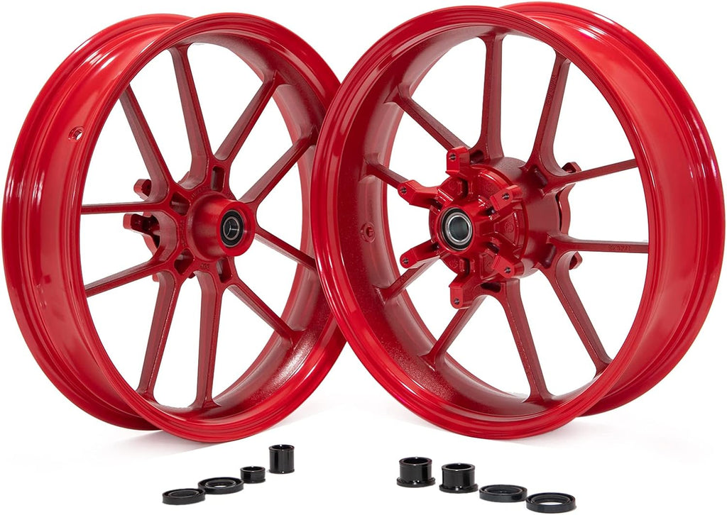 17'' Red Front Rear Wheel Rim M6412