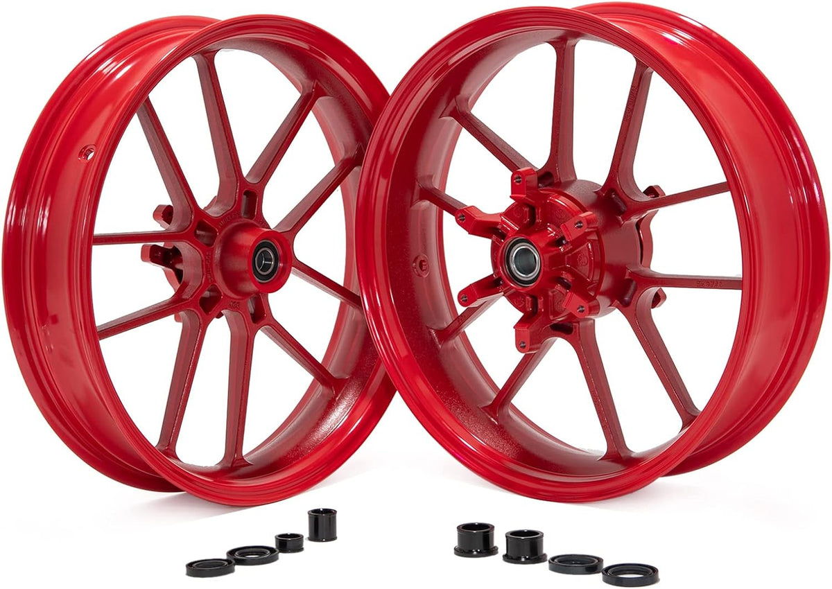 17'' Red Front Rear Wheel Rim M6412