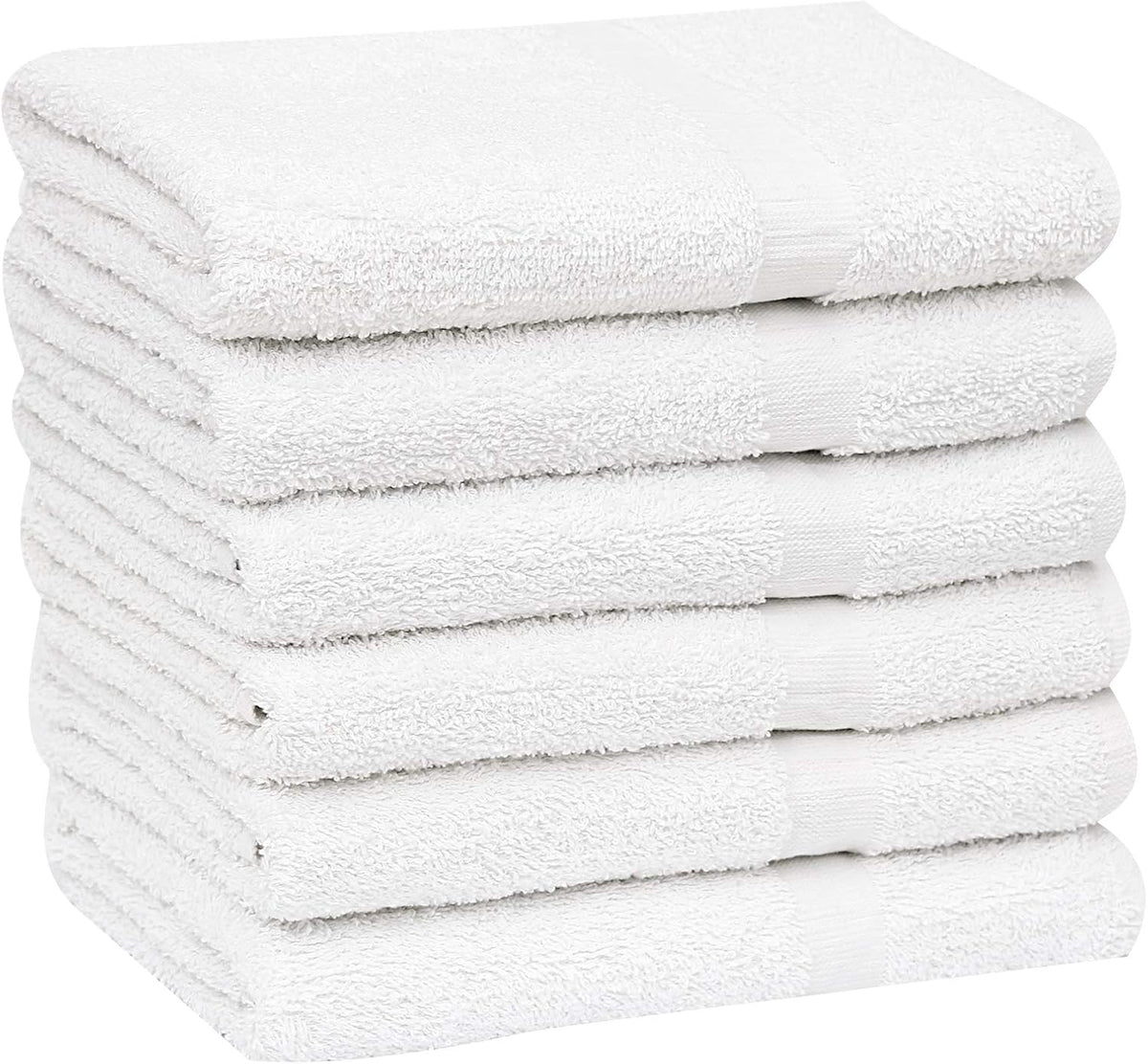 White Cotton Blend Bath Towels (24x 48 Inch) (60) C132590