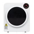 White 3.5 Cu.Ft Stainless Steel Compact Electric Clothes Dryer M106