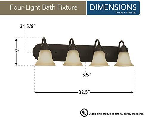 Heirloom Bronze Four-Light Wall/Bath F583