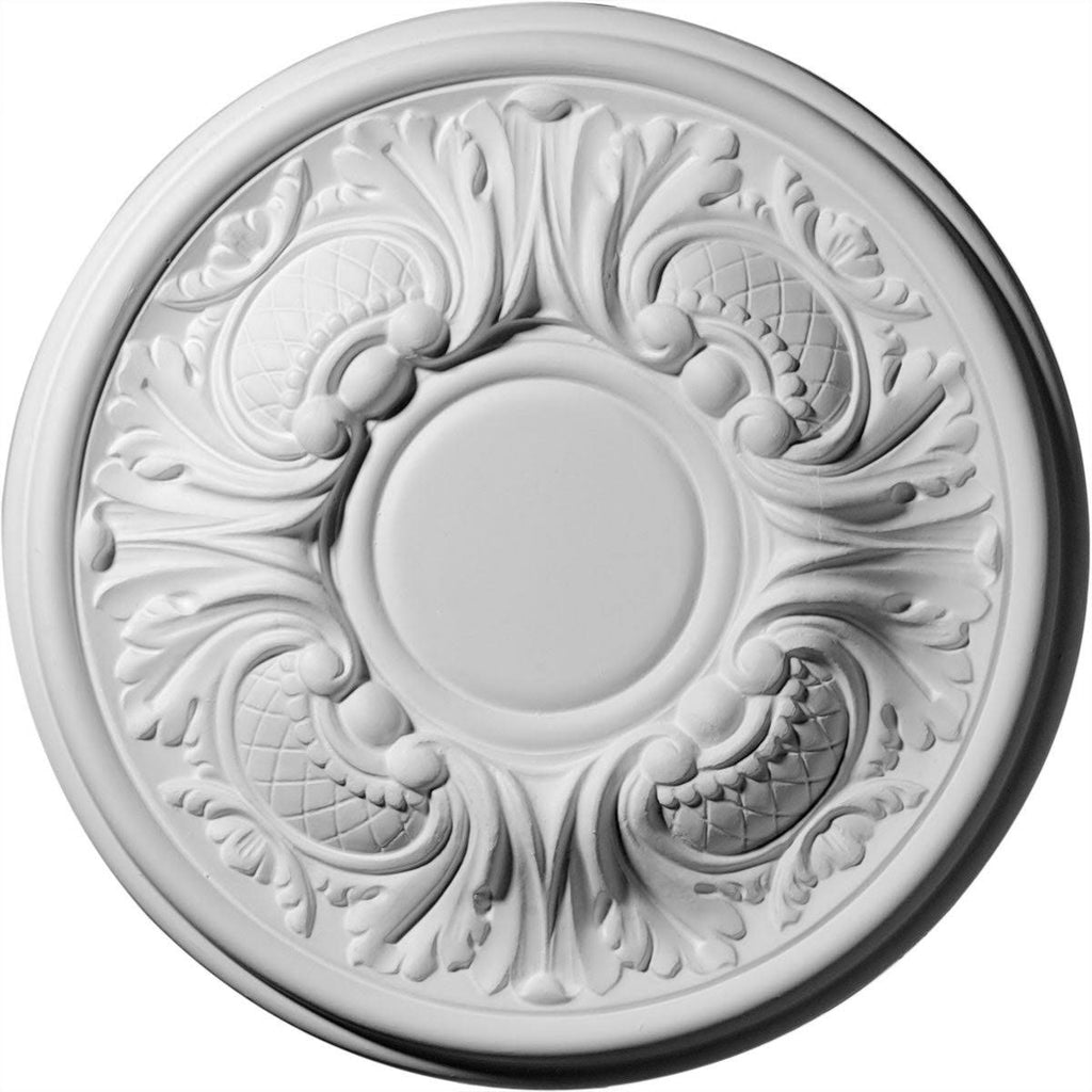 Hand-Painted Flash Blue Ceiling Medallion F939627