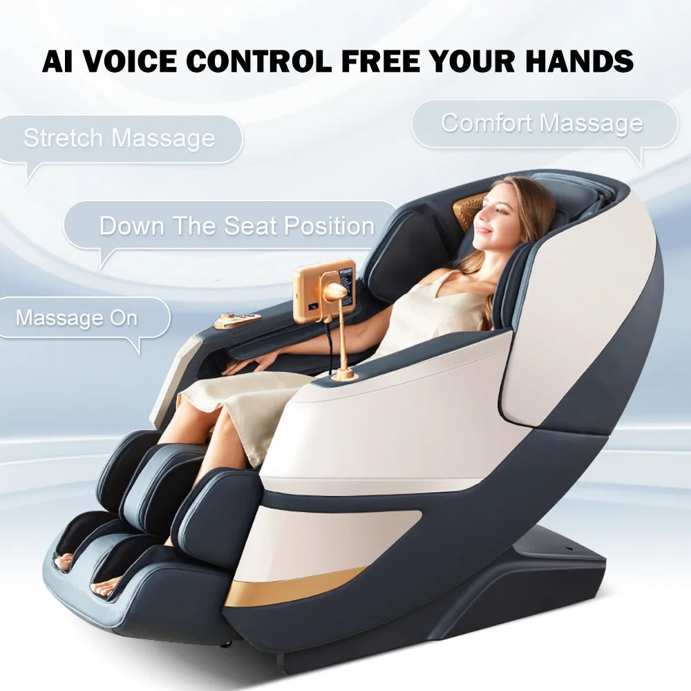 4D Massage Chair with Extendable Footrest C4419