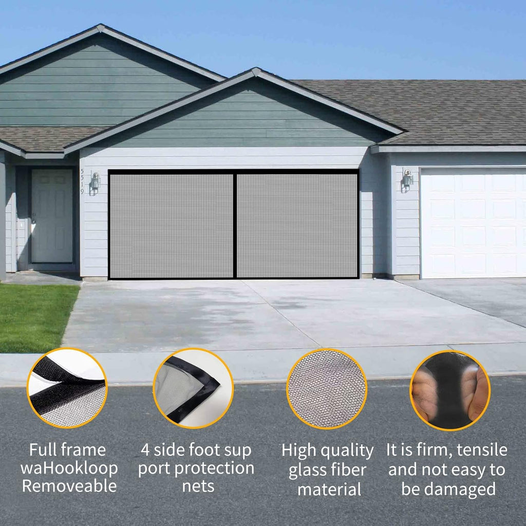 Magnetic Garage Door Screen 156x84in Pack of 2 G7113