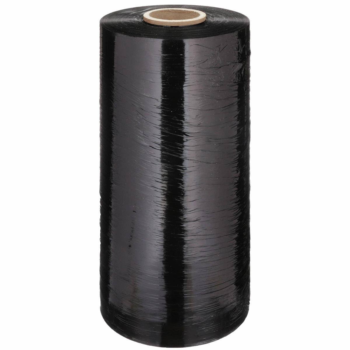 Black Opaque Cast Style Machine Stretch Wrap 20 x 5000 ft I532