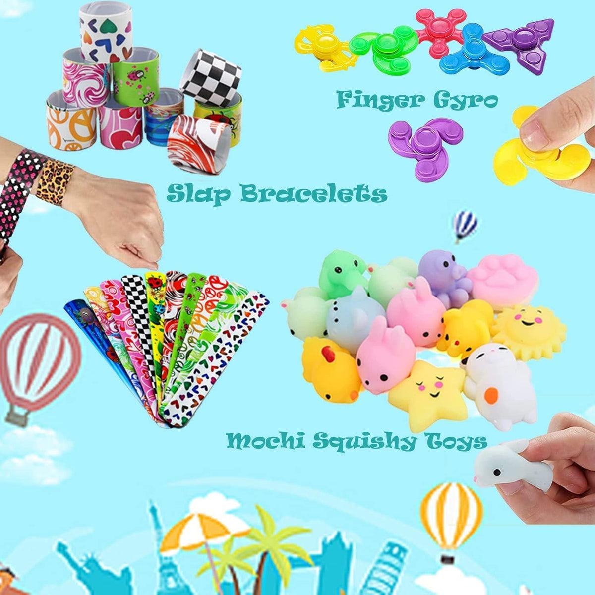 100 Pcs Party Favors Treasure Box Toys L3022