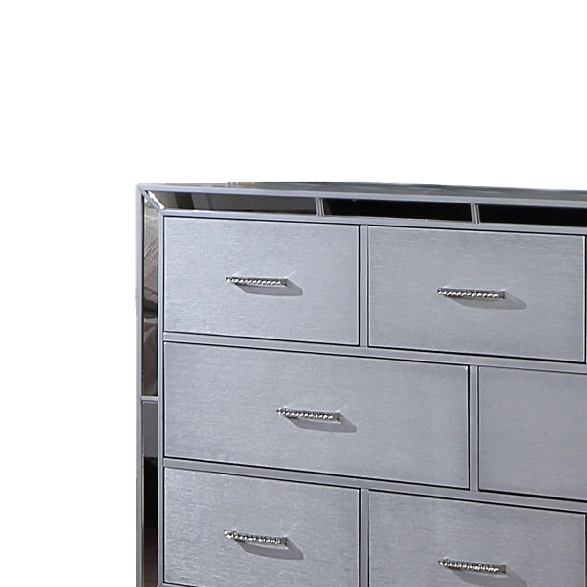 64 Inch Pine Wood Dresser, 8 Drawers S621146