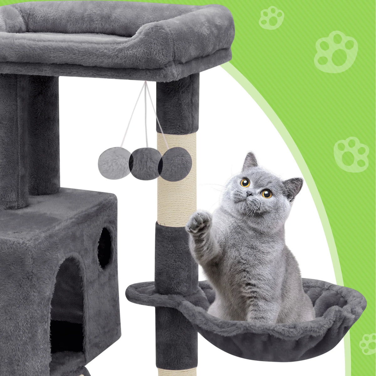 36-in Multi-Level Plush Cat Tree G23798
