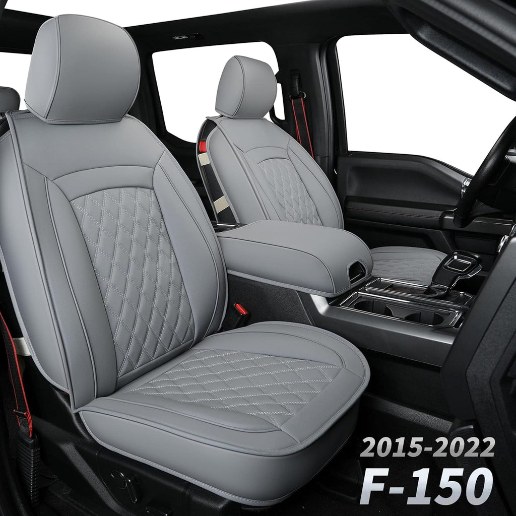 Black & Red Waterproof Faux Leather Seat Covers Full Set L9142
