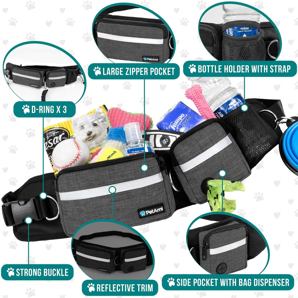 Hands Free Dog Leash Belt Bag E5962